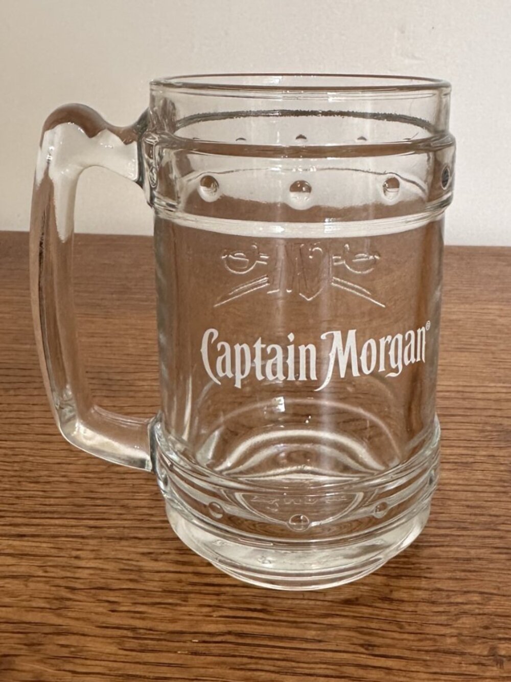 CAPTAIN MORGAN GLASS DRINKING MUG